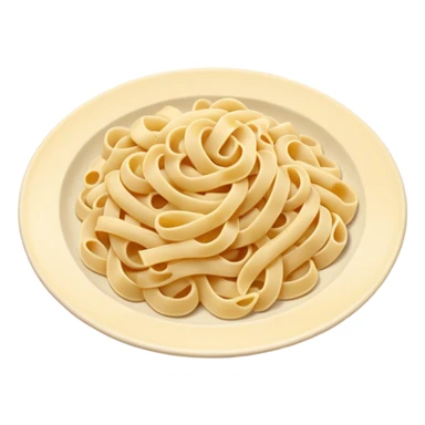 cream Pasta on a plate sticker