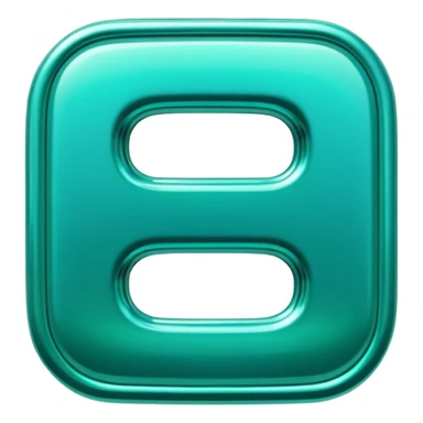 Create a custom emoji badge featuring a stylized, glossy letter “S”. Use the Platinum rank style from League of Legends: teal-green metallics, reflective surfaces, and a futuristic elegant frame. Vibrant and high readability.
 sticker