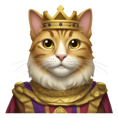 King cat sticker