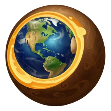earth magic ball sticker