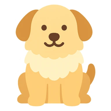 cute fluffy dog sticker