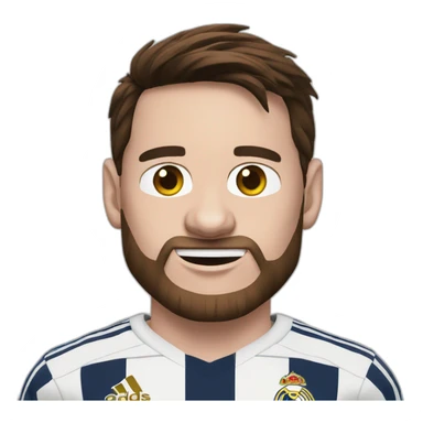 Messi Real Madrid sticker