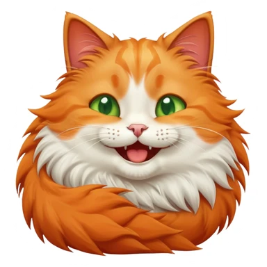 a cat rolling around laughing and crying sticker