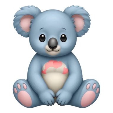Blue koala bear sticker