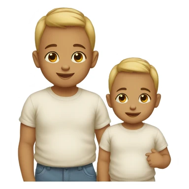 Twin baby boy sticker