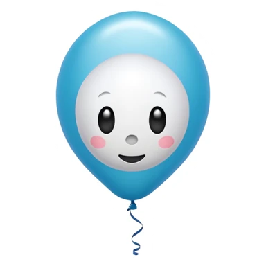 Niedliches gespenst mit luftballon sticker