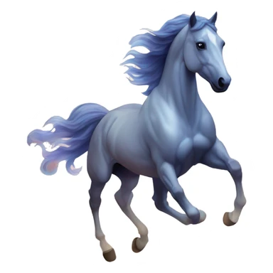 Ethereal horse galloping through constellations and nebulas sticker