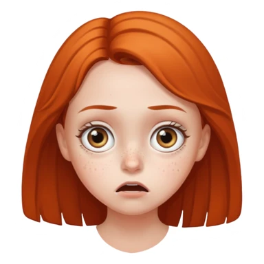 Chica asustada sticker