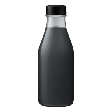 body wash in tall dark grey slight  hourglass bottle with black flip lid  sticker