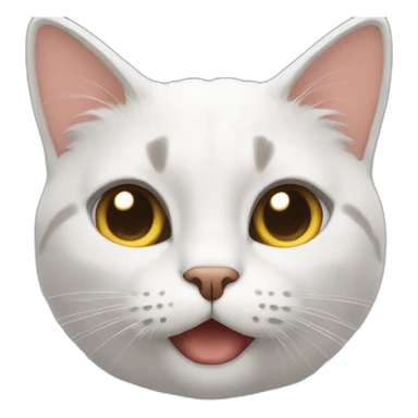 Un chat qui fait un cœur sticker