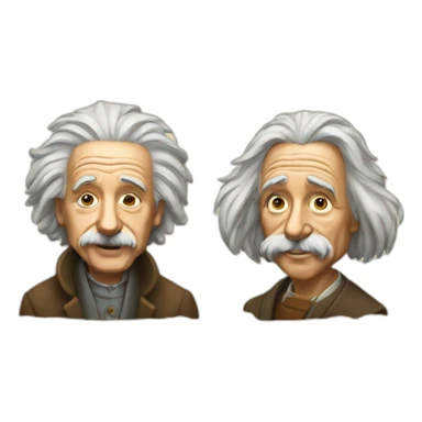 Einstein and Leonardo DaVinci sticker