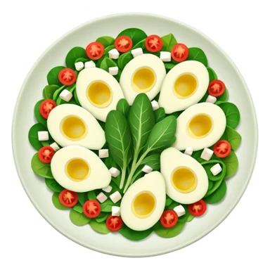 Salad community avatar in clean style illustration. Classic salads like Olivier, Greek or Tashkent, vibrant greens and colorful ingredients, simple shapes, flat design, high contrast, fresh and inviting. sticker