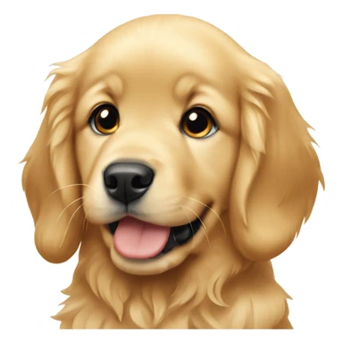 Olympic logo on a golden retriever puppy sticker
