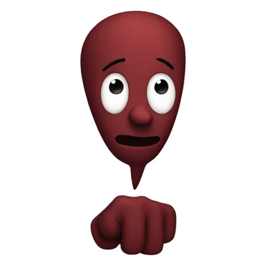 Dark red speech balloon  sticker