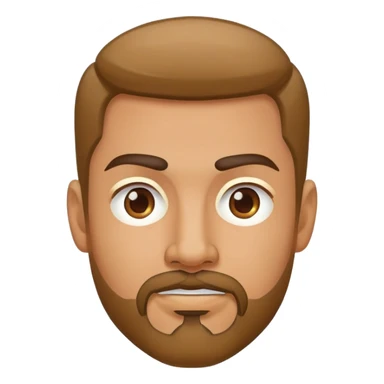 Man with goatee sticker