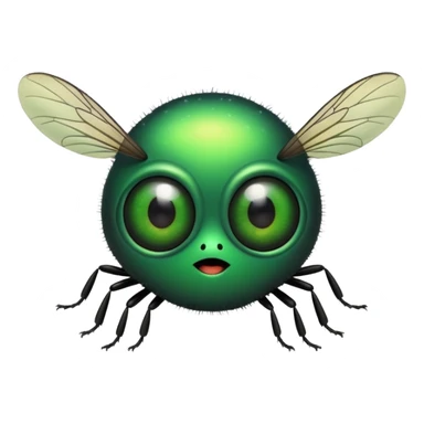 a cute fly with big eyes sticker