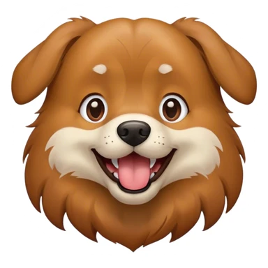 Dog panting sticker