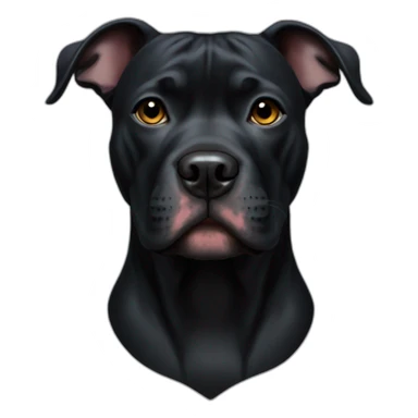 All Black Pitbull sticker