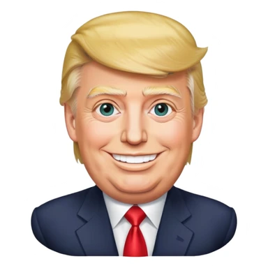 Donald trump with tralalero tralala  sticker