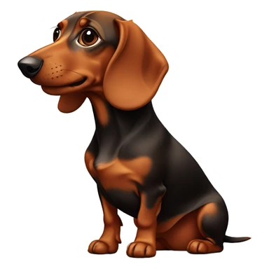 The red-haired dachshund sticker