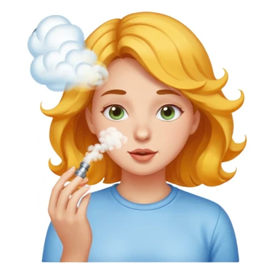 Girl farting smell sticker