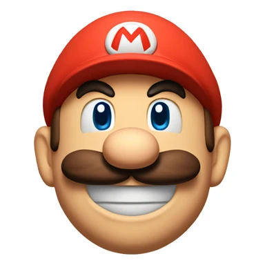 super mario face sticker