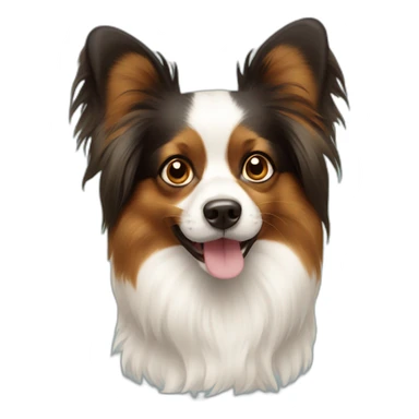 papillon dog fair sticker