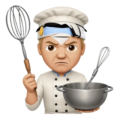 gordon ramsay chef holding whisk and bowl sticker
