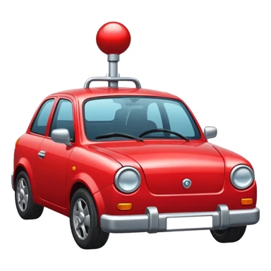 car with towbar sticker