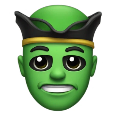 Green pirates sticker