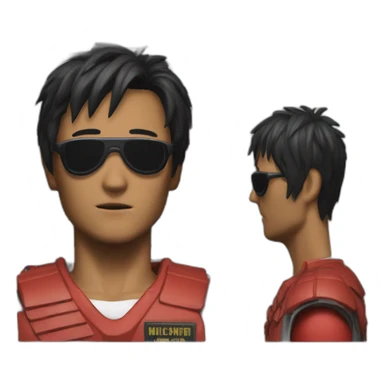 Kaneda mugshot sticker