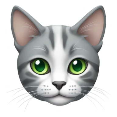 Cat with Green Eyes sitting  sticker