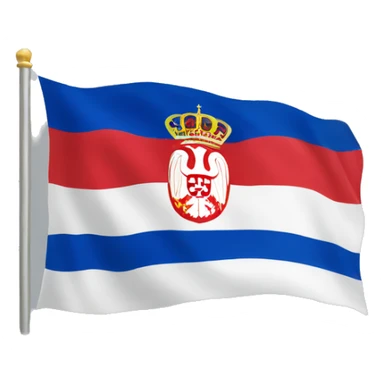 Serbia flag sticker