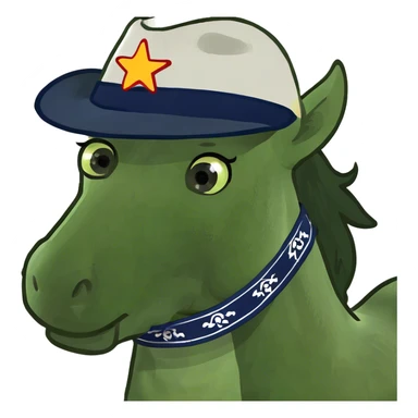 Pferd auf toilette sticker