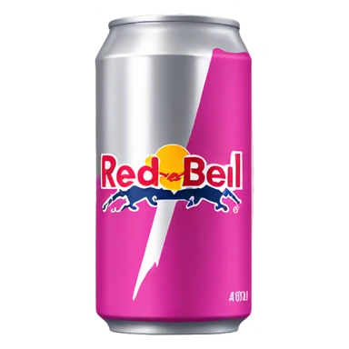 pink redbull can sticker