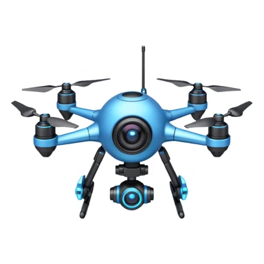 space explorer drone object icon, small futuristic drone with camera lens, glowing blue lights, sci-fi metal body, antenna details, 3D cartoon, mobile game icon style, centered, clean background, soft shadow, no text, no watermark
 
 sticker