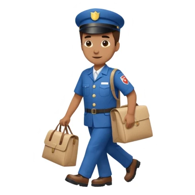 mailman full body walking sticker