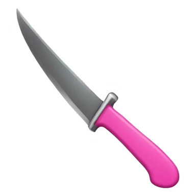 Pink knife  sticker