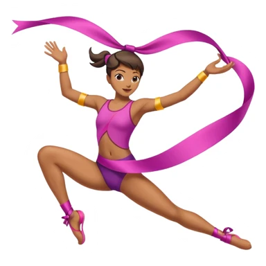 Acrobat + ribbon sticker