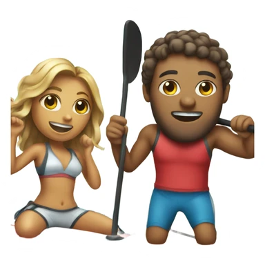 Paddle boarding  sticker