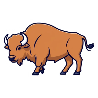 Bison sticker