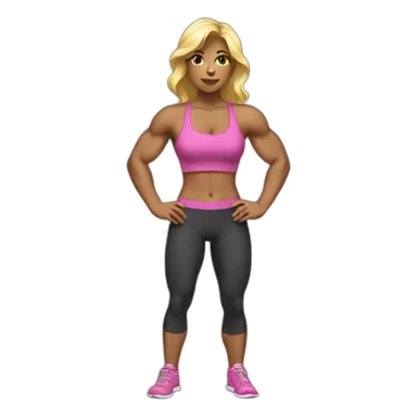 bodybulder woman sticker