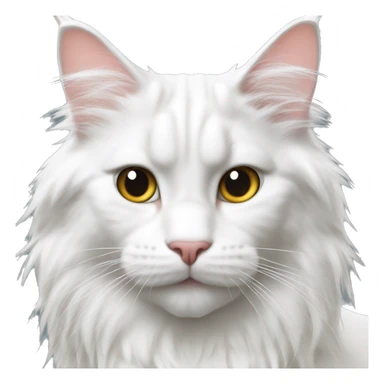 white maine coon sticker