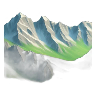 Alpes mountain sticker