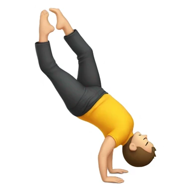 Handstand walk man sticker