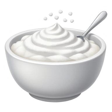 powdered sugar in bowl sticker