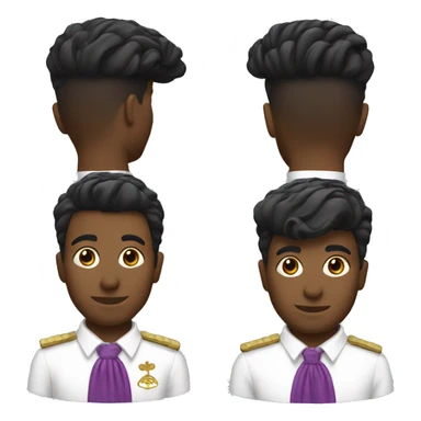 Shriner hair black sticker