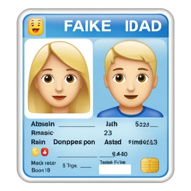 Fake ID sticker