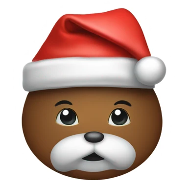 Santa hat with name “Mrs. Roo” on it sticker