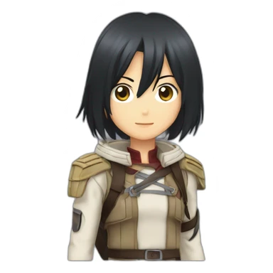mikasa ackerman signal heart sticker